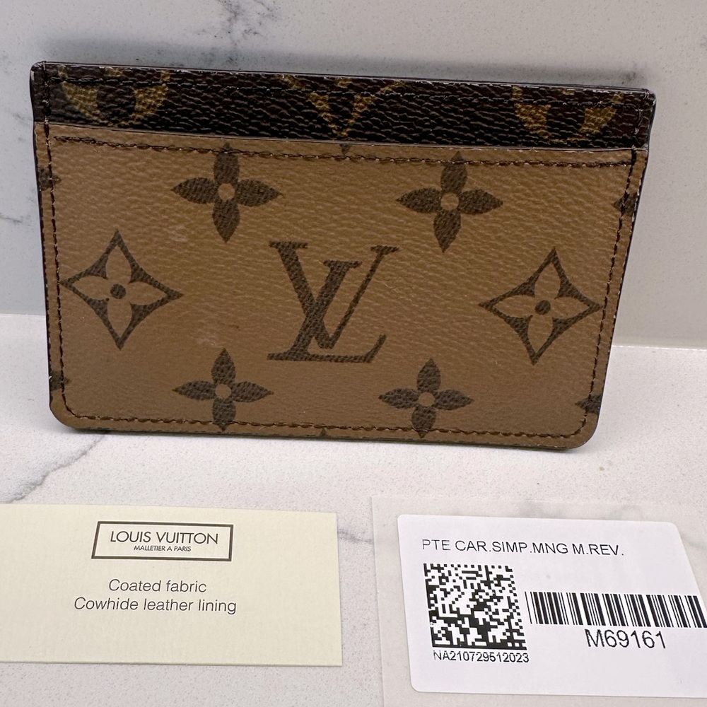 Reverse Monogram Card Holder